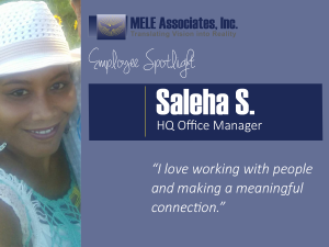 Employee Spotlight: Saleha S.