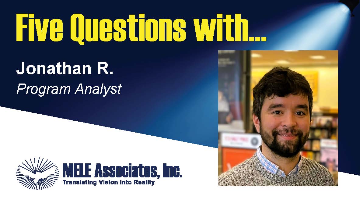 Jonathan R Ruffin Five Questions with Jonathan R. - MELE Associates, Inc.
