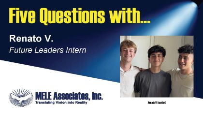 Five Questions with Future Leaders Intern Renato V.